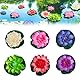 MagiSel 6 Stück Schwimmende Blumen, Künstliche Seerosen, Seerose Lotusblüte, schwimmend Lotusblüten, 10cm Teichpflanzen Künstlich, für Teiche Dekoration Gartenterrasse Pool Aquarium Dekoration