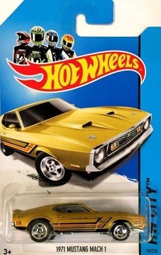 Hot Wheels 2014 - '71 Mustang Mach I (Gold) #94 .HN#GG_634T6344 G134548TY65406