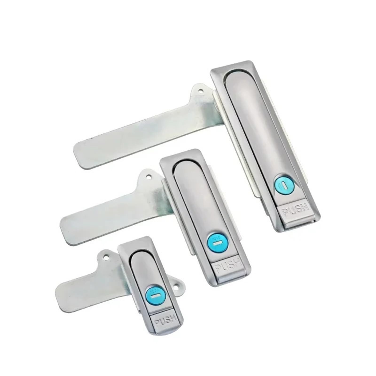 Ntbpeyzvqf Zinc Alloy-2 Push Type Bouncing Flat Lock Zinc Alloy Used For Equipment Industrial Machinery Cabinet Door 1Pcs(Zinc Alloy-2)