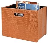 HofferRuffer Magazine Basket Holder, Foldable Magazine Rack, Document File Holder Organizer, File Folder, Newspaper Storage Bin Organizer for...