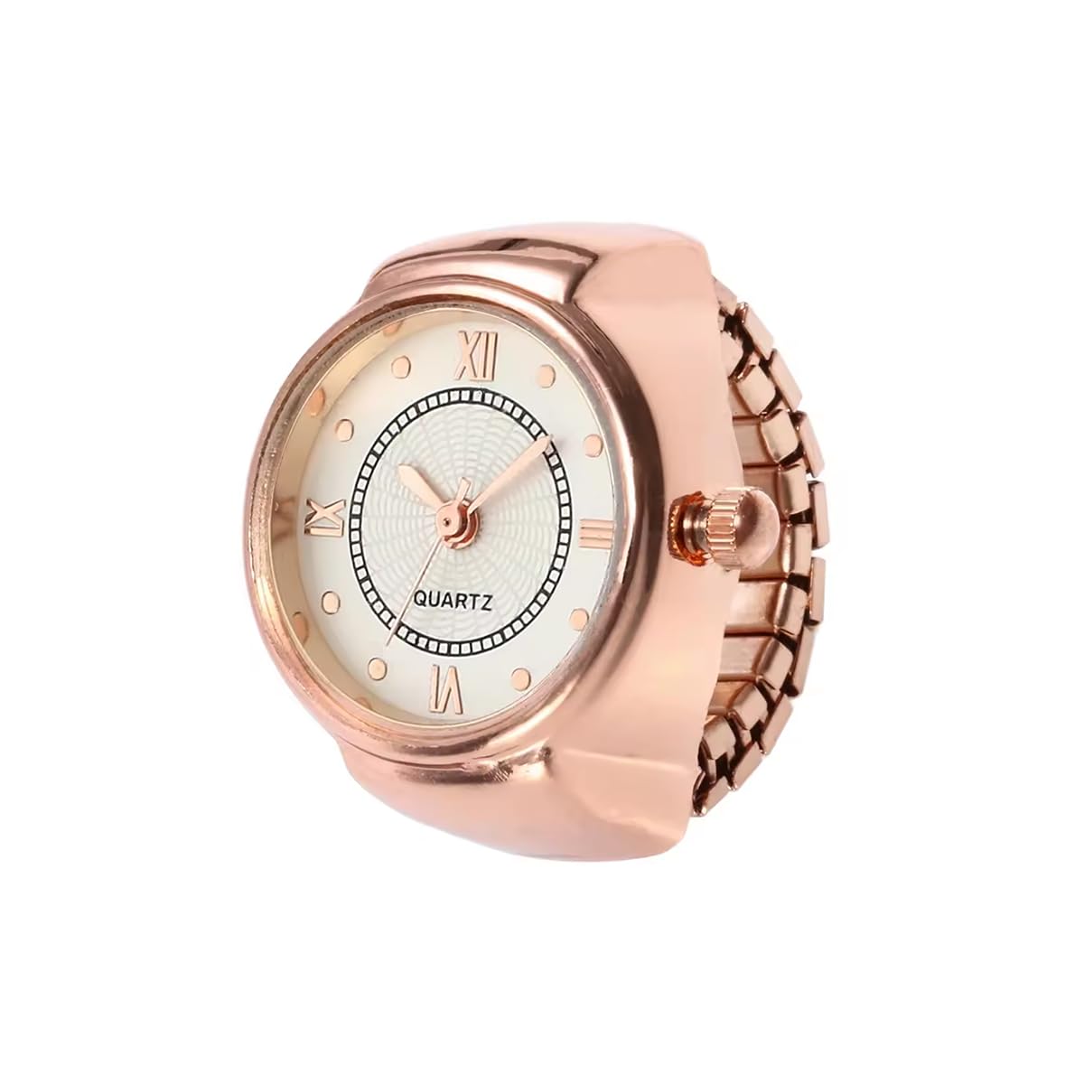 See full amazon price history chart for PAPIO® Rose Gold Color Analog Quartz Ring Watch for Women Stretchable Adjustable Finger Rings for Girls (RW-01 Rose Gold) PAPIO® Rose Gold Color Analog Quartz Ring Watch for Women Stretchable Adjustable Finger Rings for Girls (RW-01 Rose Gold) (B0DF5M73J2) Amazon Price History, Amazon Price Tracker