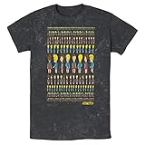 Beavis and Butt-Head Mens MTV - Beavis Butthead Patterns Rule Young Men's Short Sleeve Tee T Shirt, Black, X-Large US