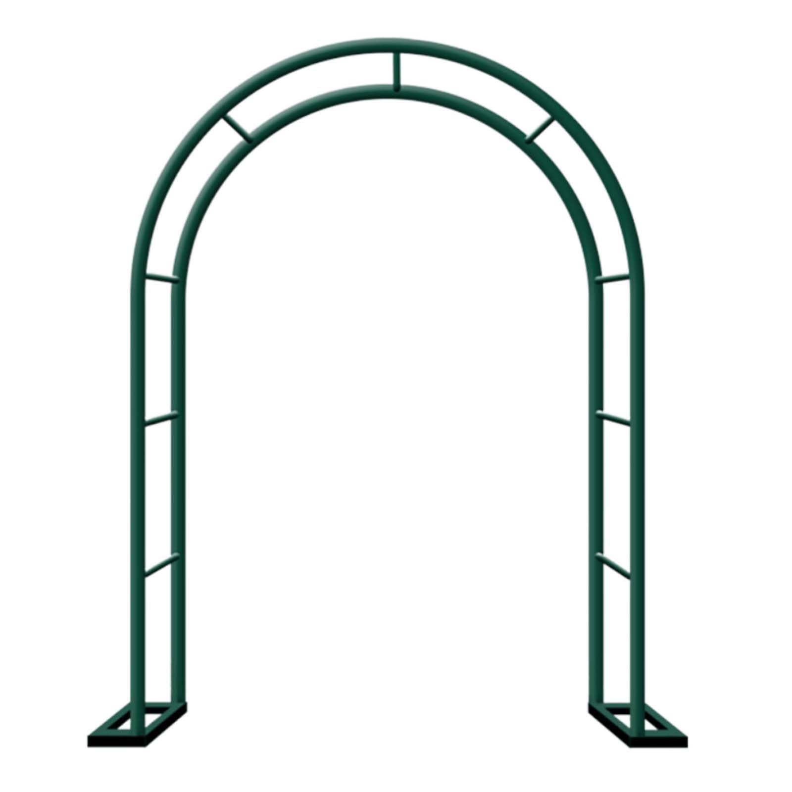 Verstellbares Rosenspalier aus Metall für Hochzeiten und Gärten, Grün, 80 cm - 350 cm Breite, perfekt für Terrassen und Fenster, Größe B 350 x H 220 cm, elegantes Design