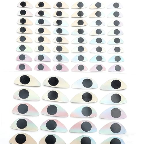 170 adhesivos holográficos para ojos de pesca miniatura 1