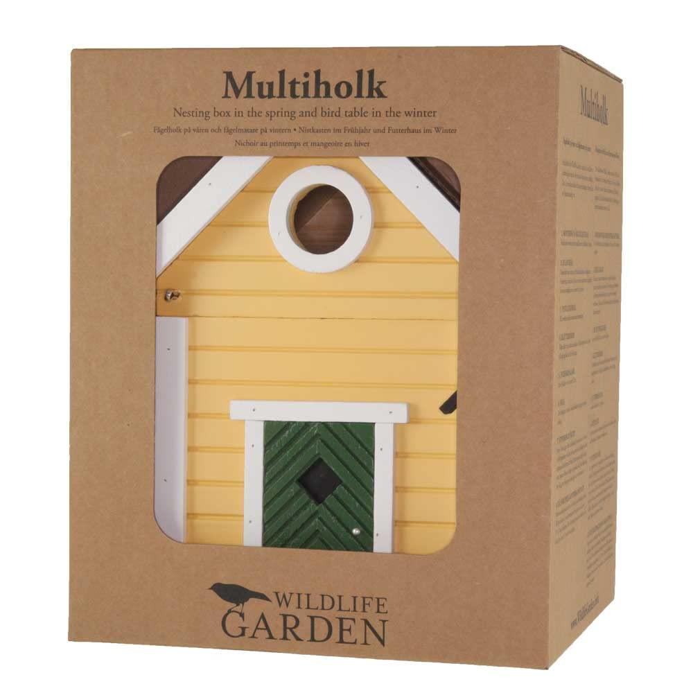 Wildlife Garden WG104 Multiholk Villa - Der Kombinierte Vogelfutterhaus und Nistkasten/Vogelhaus aus Holz