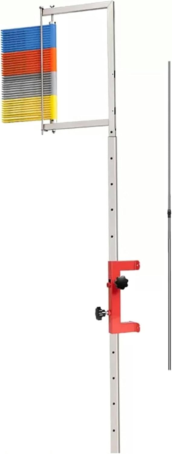 XENITE Wall Mount Vertical Jump Tester, Stainless Steel Vertical Tester Volleyball Bucket Trainer Jump Measurement Tester, Easy Installation (Color : Colorful)