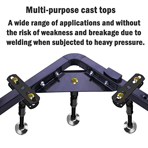 4 Pack Adjustable Height Center Support Leg (18.1 - 22.6"), For Bed Frame, Wood Slat, With Heavy Duty Furniture Feet And Non-Welded Bracket Suitable For Bed, Sofa, Table, Cabinet Replacement Parts #TOP2