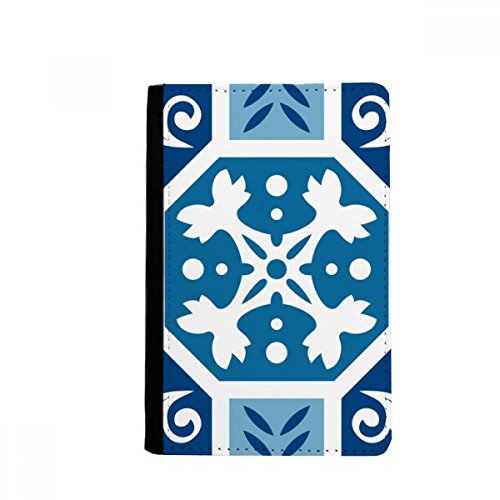 DIYthinker Morocco Abstract Decorative Blue Pattern Passport Holder Notecase Burse Wallet Cover Card Purse