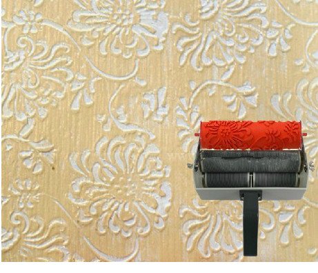 GOWE una combinazione di 7 '' Due colori a doppia parete vernice decorativa macchina con 129 pz di 7 '' 180 mm rulli decorativi