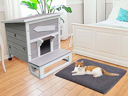 Rockever Self Warming Cat Mat, Self Warming Cat Bed Self Heating Cat Mat Extra Warm Thermal Pet Pad For Single Story Cat House (Signle Story Cat Mat For 2-3 Cats) (24.43”X17”) #TOP5