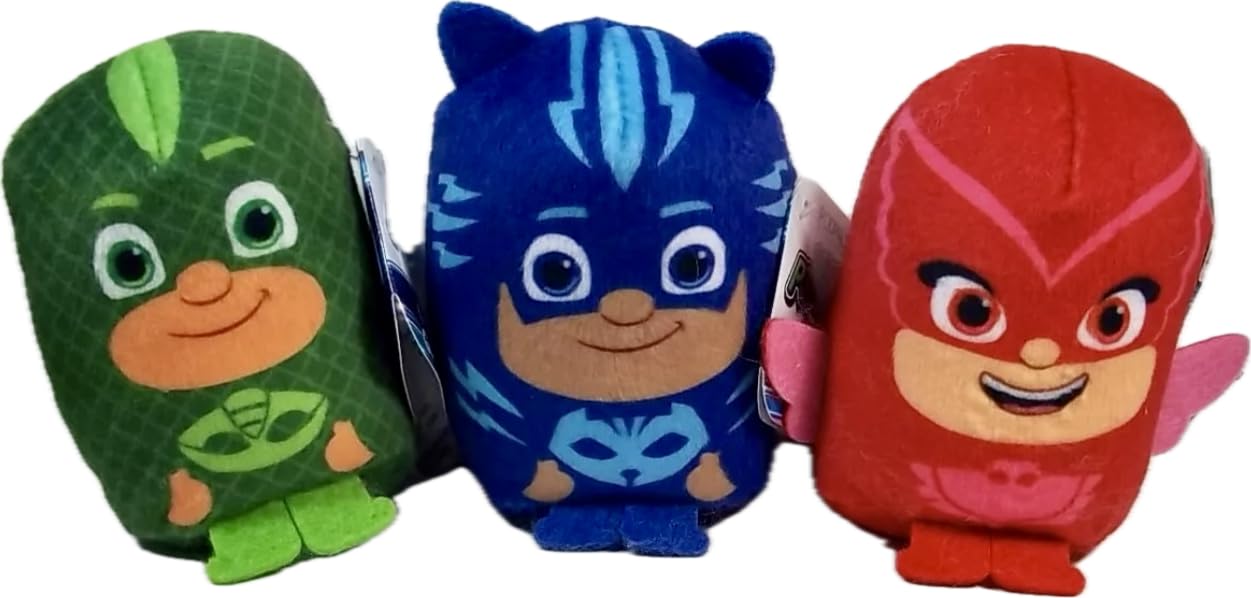 Just Play PJ Masks Catboy YoYo The Blue Masked Mini 7,6 cm Plushie da collezione Colleziona tutti e tre!