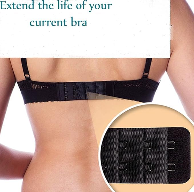 Jurel Bra Hook Extender-2 Hook - 3 Eye Save Your Bra Increase Band Length-Bra Extensions-Bra Extender Hook-Bra Hooks for Women-Bra Hook and Eye-Bra Hook Extender combo - Image 3