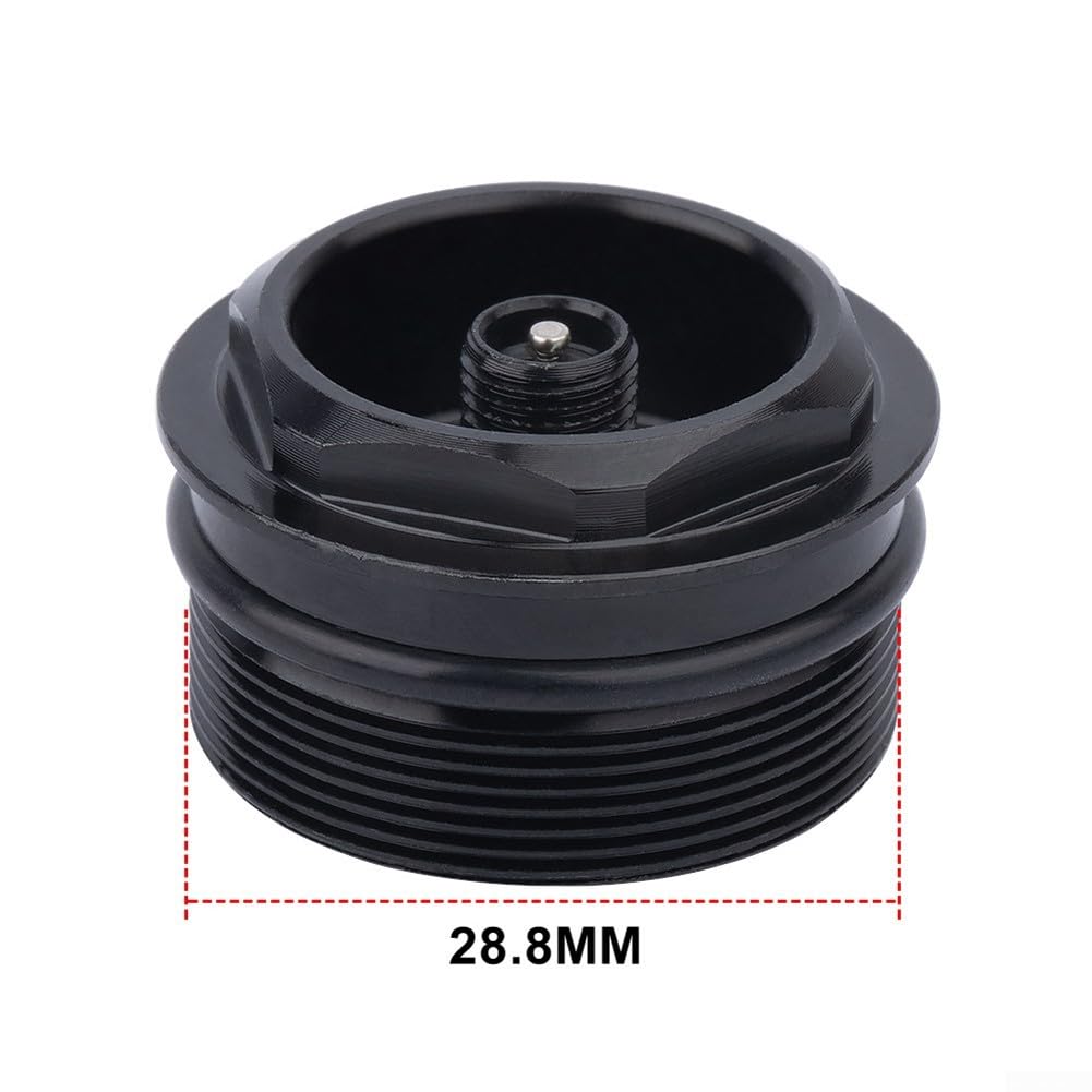 Válvula de horquilla delantera de bicicleta, tapa de aire rosca 28.8xP1.0mm