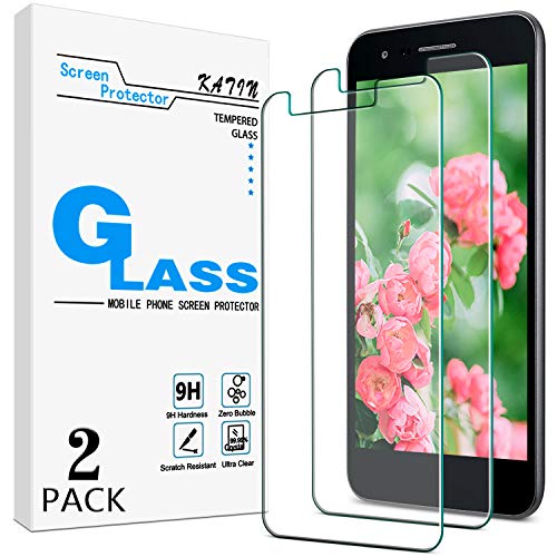 [2-Pack] KATIN For LG Aristo 3, LG Tribute Empire Tempered Glass Screen Protector No-Bubble, 9H Hardness, Easy to Install