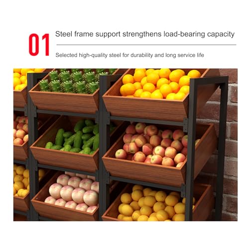 Snack-Organizer für Einzelhandel, Supermärkte und Speisekammer, vielseitiges Regal für Obst, Gemüse und Süßigkeiten