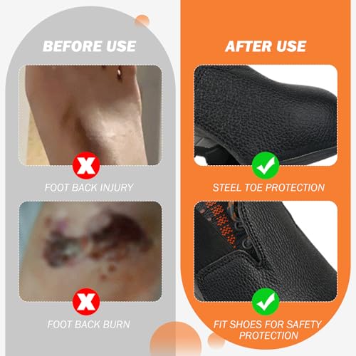 Coque de sécurité anti-smash en acier pour protéger les orteils des chutes d'objets - 8