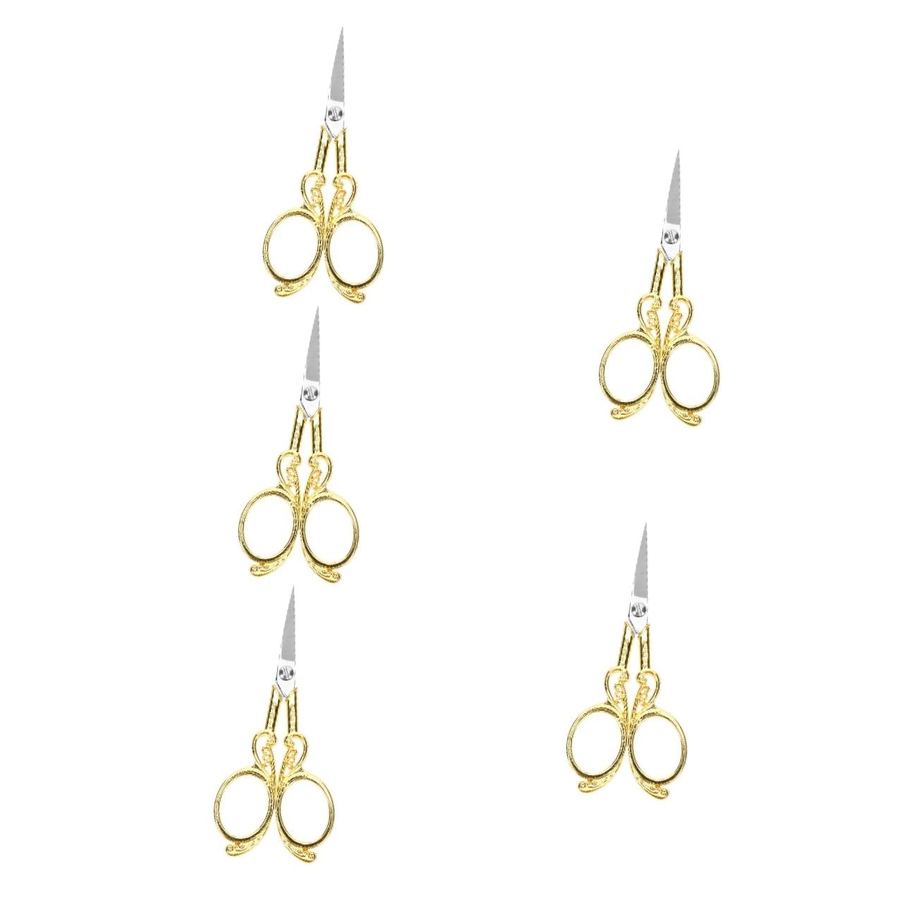 Anneome 5stücke Vintage Design Stickschere Aus Edelstahl Für Handarbeiten Retro Nähzubehör Mit Ergonomischem Griff Für Bastelprojekte Und Heimarbeiten