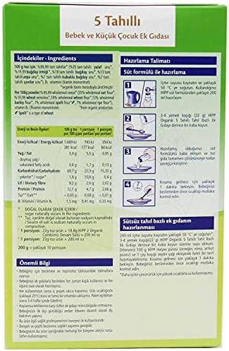 HiPP Organik 5 Tahıllı Tahıl Bazlı Ek Gıda 200 gr - Görsel 3