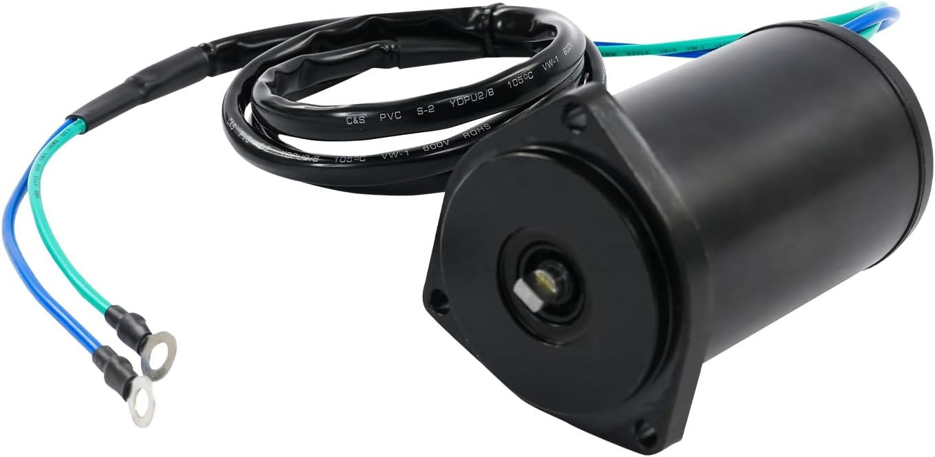 Tilt & Trim Motor 250W, Electric Replacement Tilt Trim Motor for Outboard Motor Compatible with Yamaha 2-Stroke 150-300/4-Stroke 150-275 Horsepower Outboard Lifting Motors (250, 12, Volts)
