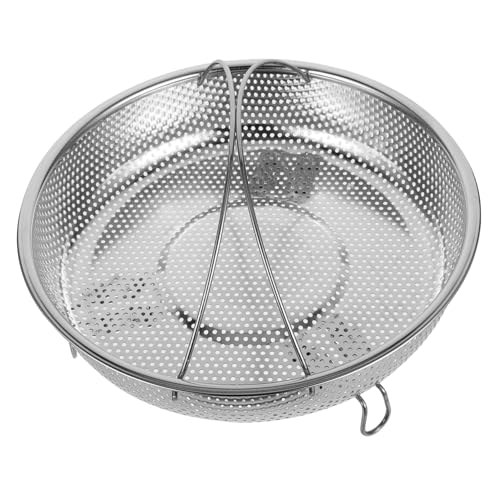 VALICLUD Cesta Vaporera Ajustable y Desmontable Inoxidable con Cesta Redonda Vapor Verduras y Accesorio de Cocina Práctico y Duradero