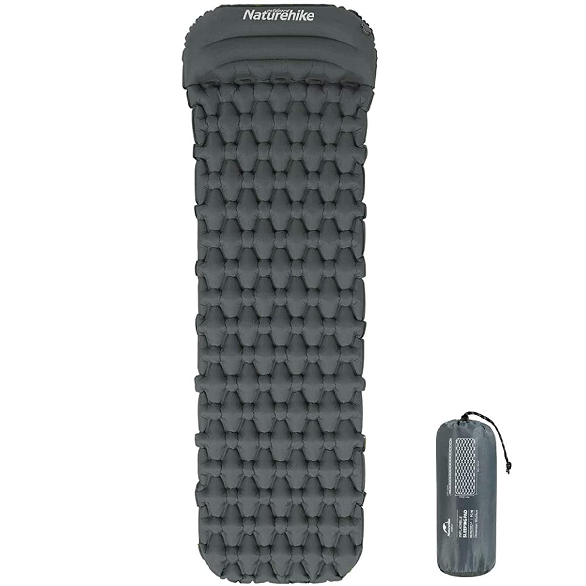 Naturehike Camping slaapmat met kussen, ultralichte opblaasbare