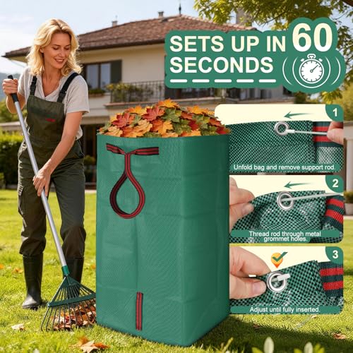YoJinXtra 72 Gallon Leaf Bags 2-Pack