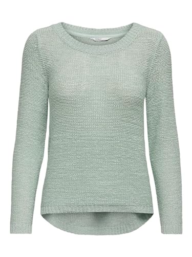 Only Onlgeena XO L/S Knt Noos Maglione da Donna, Grigio,