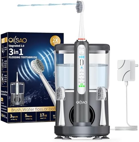 Amazon.com: OILSAO Electric Toothbrush with Water Flosser Combo in One ...