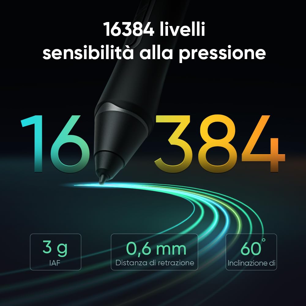 XPPen Tavoletta grafica con schermo Artist 22 Plus da 21,5" | Con X3 Pro Smart Chip │130% sRGB│16K livelli di pressione│Antiriflesso e Anti-impronta│1920 x 1080│Supporta inclinazione 60°