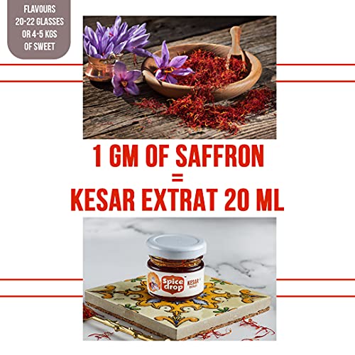 Image of Spice Drop Saffron Milk Extract - Pure Kashmir Extract - High Aroma, Functional, Rich Flavor and Aroma - No Artificial Color and Preservative - Gluten Free & Non GMO (Saffron Milk Mix)