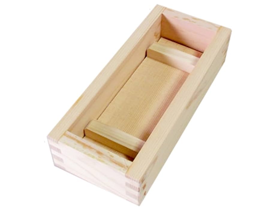 Amazon.co.jp: 池川木材 押し寿司 型 桧 大 2合 日本製