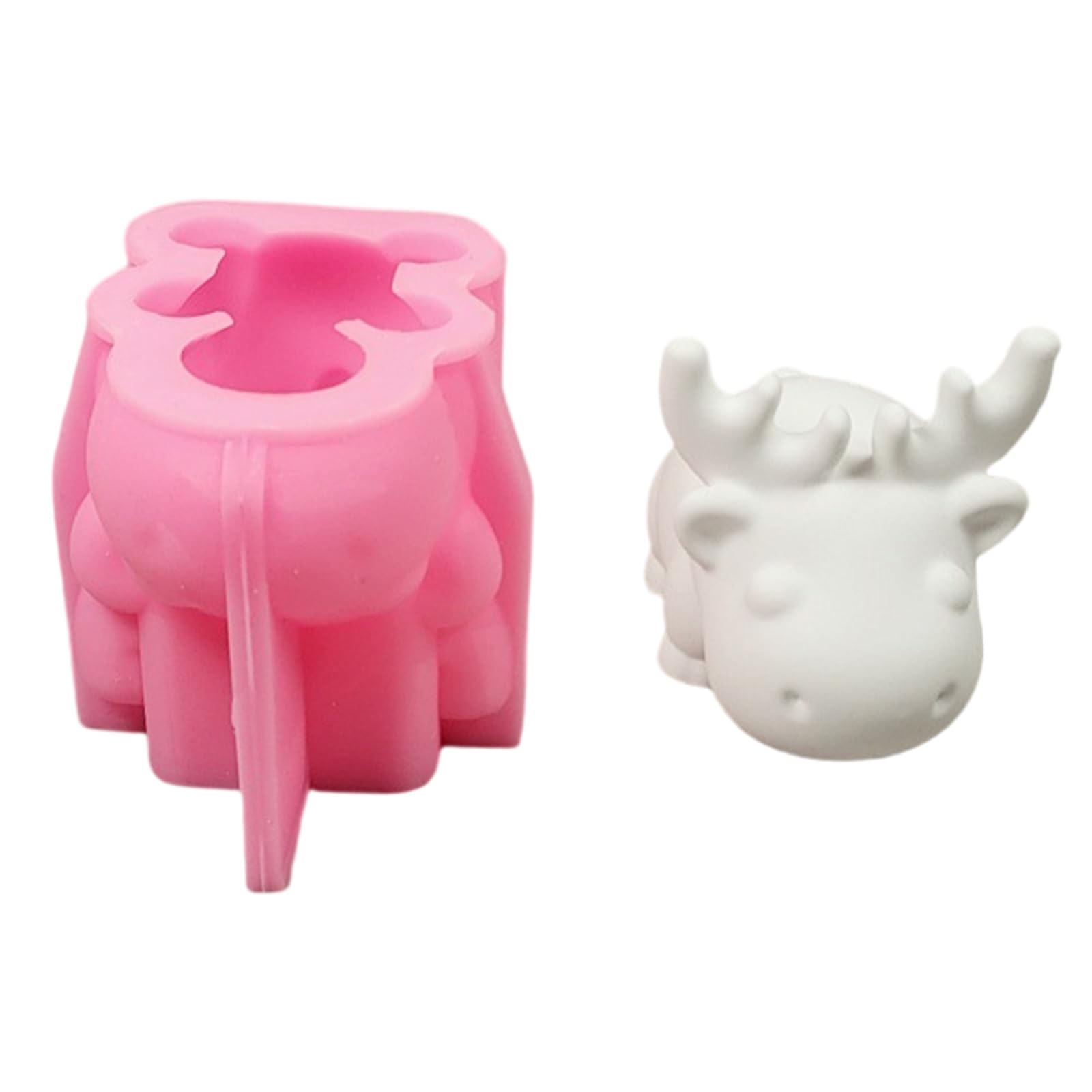 Nucelit Deer Statue Silicone Molds for Soap Home Decoration Epoxy Resin Silicone Molds for Art Craft Soap Mold