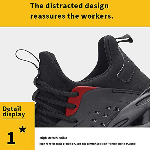 Image of Steel Toe Safety Shoes for Men Women Work Sneakers Breathable Lightweight Industrial & Construction Shoe