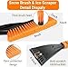 PLACHIDAY Snow Brush & Ice Scraper, 27'', Ice Scrapers for Car Windshield, Detachable Snow Removal Tool with Ergonomic Foam Grip for Cars, Suvs, Trucks