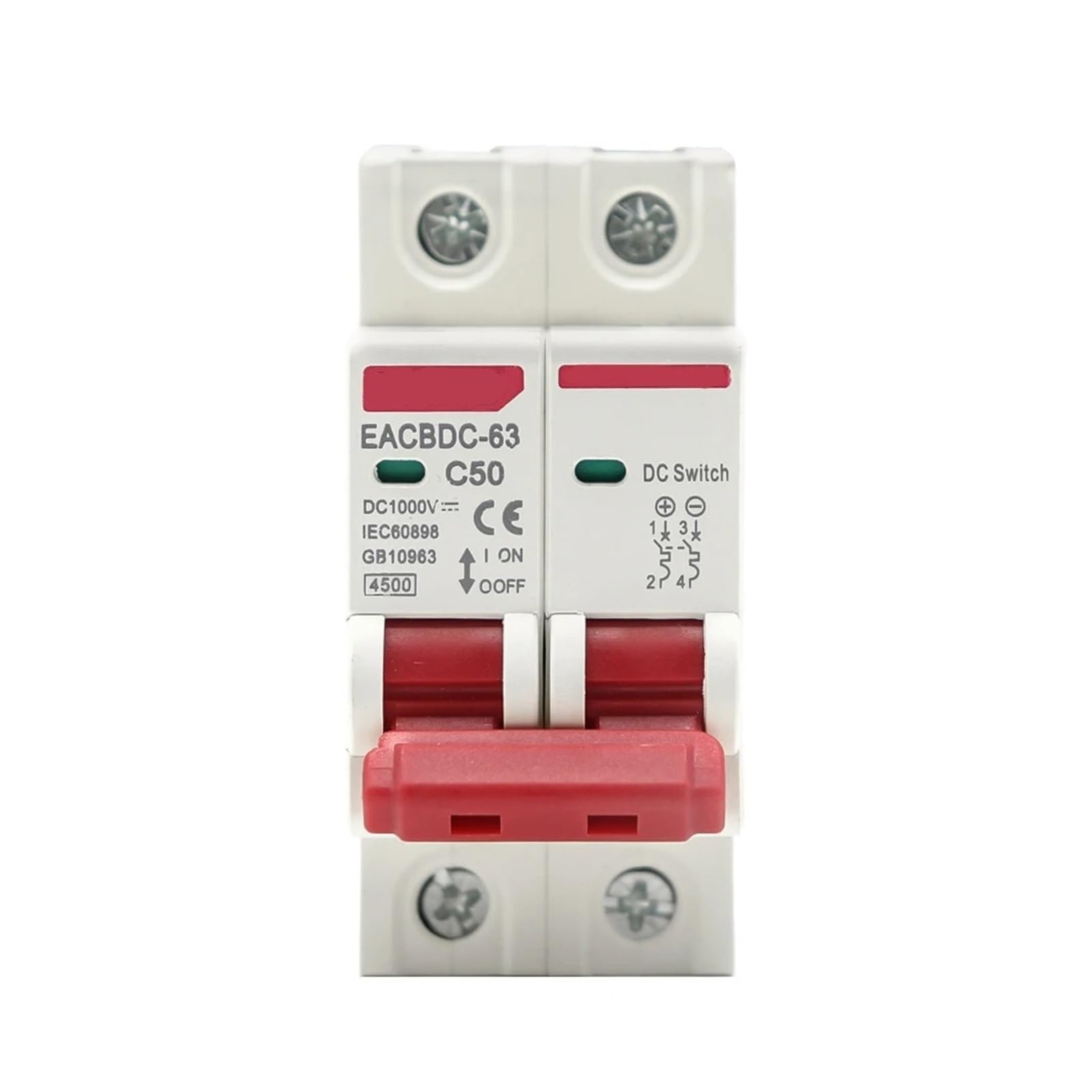 Disjoncteur de protection 50A pour éviter la surchauffe PV