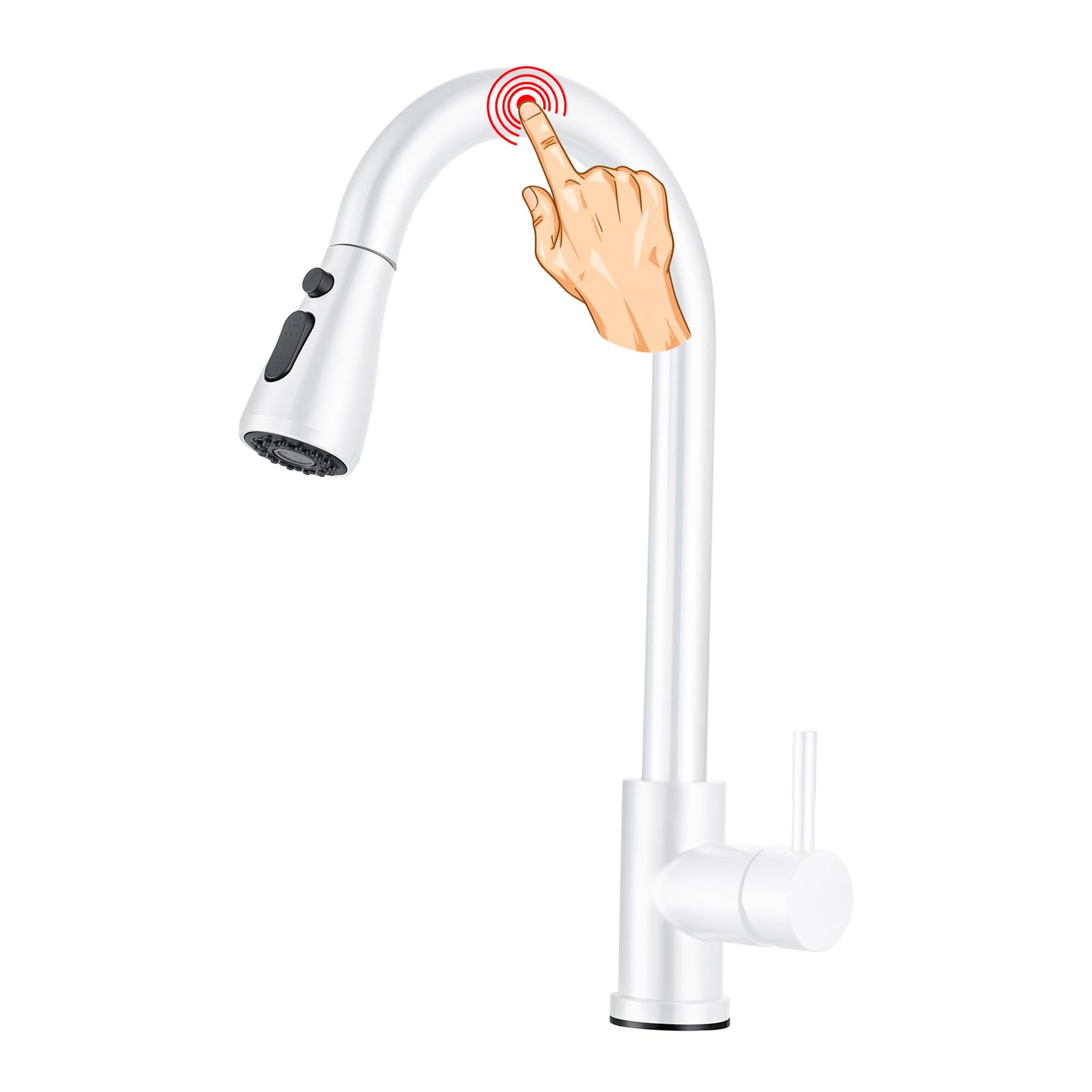 XJTNLB Grifo Cocina Fregadero Oro Cepillado con Sensor