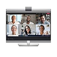 Dell C2422HE, 23.8 Zoll, Video Conferencing Monitor, FHD 1920x1080, 60 Hz, 5 ms (schnell), IPS entspiegelt, 16:9, HDMI, DisplayPort, USB-C, 3 Jahre Austauschservice, schwarz
