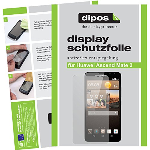 dipos I 2X Protector de Pantalla Mate Compatible con Huawei Ascend Mate 2 pelicula Protectora