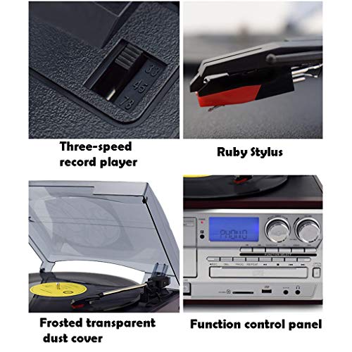 Tourne Disque Vinyle Bluetooth avec 2 Haut-parleurs Externes Puissants, Platine Vinyle en MP3 avec Cassette Play, Radio… - Les Beatles, Paul McCartney, John Lennon, RIngo Starr, George Harrison Tourne Disque Vinyle Bluetooth avec 2 Haut-parleurs Externes Puissants, Platine Vinyle en MP3 avec Cassette Play, Radio… – Image 6