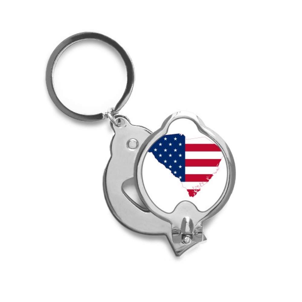 Coupe-ongles drapeau de la Caroline USA en acier durable