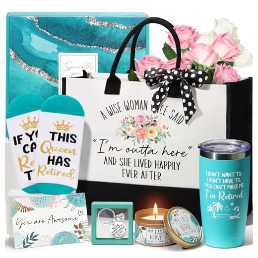 Retirement Gifts for Women 2025, Best Cool Retirement Gifts for Coworker Teacher Nurses Boss Friends Mom Grandma Retirees, Coworkers Farewell Leaving Going Away Gift with 20Oz Tumbler Canvas Tote Bag