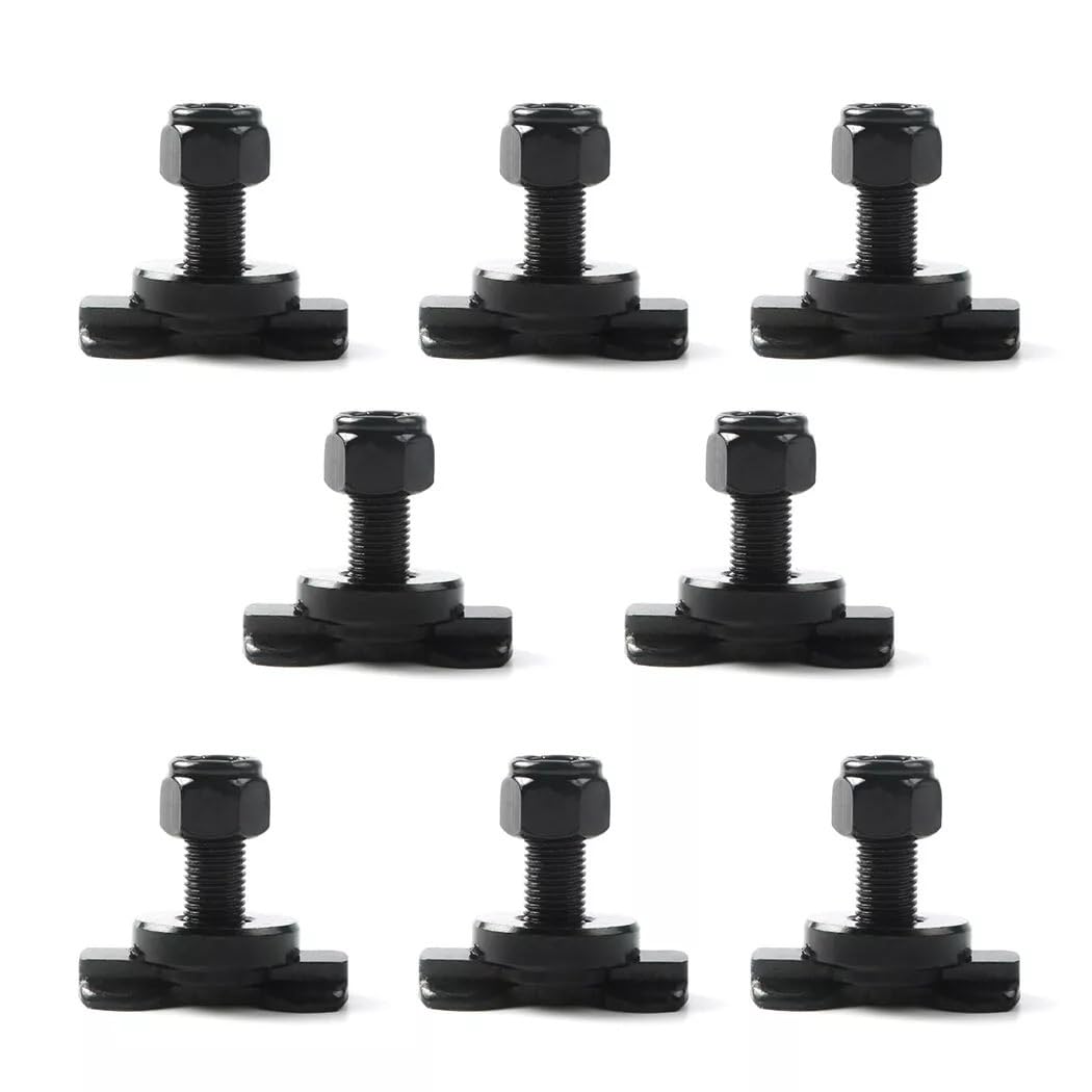 8PCS L-Track Double Lug Threaded Stud Nut Fitting Tie Down for RV Camper Zubehör