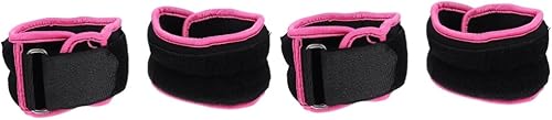 Sosoport 4 unidades de leggings de tobillo correas de ejercicio para gimnasio, muñequeras, puños de tobillo para gimnasio, fitness, tobilleras,