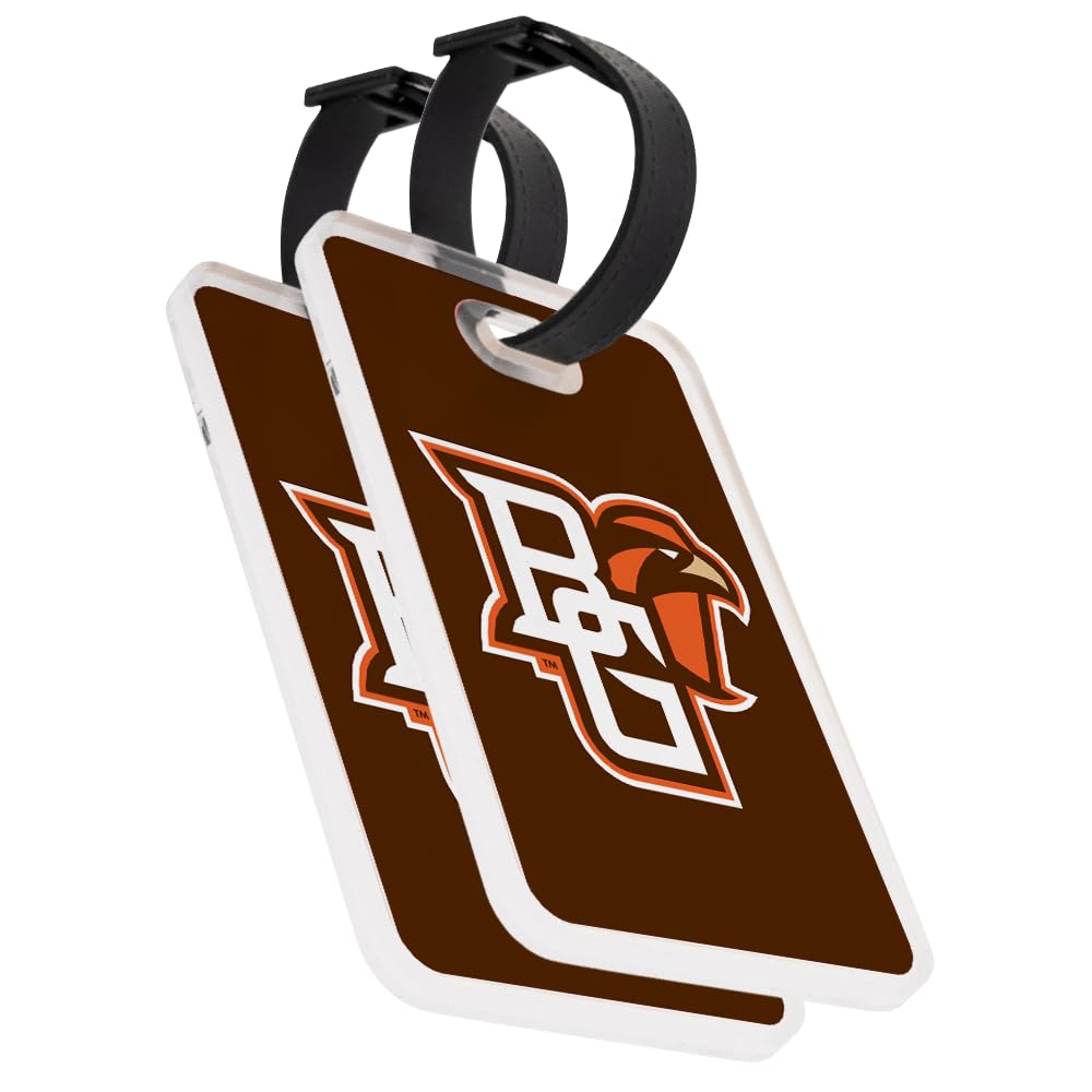 Desert Cactus Bowling Green State University Luggage Tag Official BGSU Falcons 2 Pack Travel ID Label for Suitcases