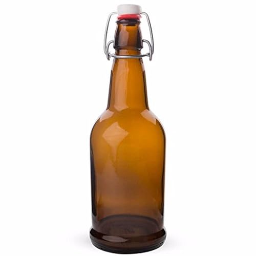 Brewcraft HOZQ8-1232 Amber Ez Cap Botellas de 16 onzas (paquete de 12)