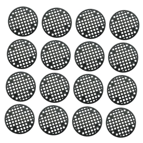 FUTUREORYY Almohadillas Redondas de Malla para Macetas Rejilla Plástica para Drenaje y Aireación Bonsáis y Plantas Evitan Pérdida de Tierra Duraderas y Reutilizables para Interior y Exterior
