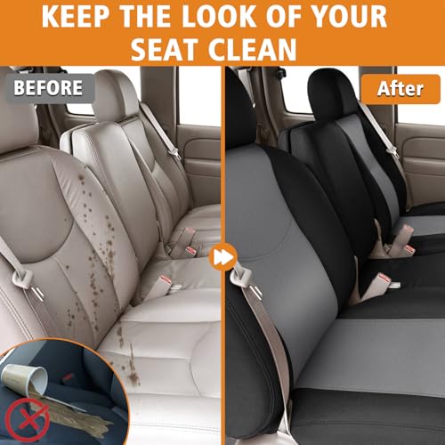 Image of Front & Back Seat Covers for 2003-2006 Chevy Silverado LT Crew Cab