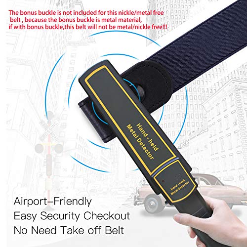 Image of WERFORU No Buckle Stretch Belt for Women and Men Elastic Waist Belt up to 72 Inches for Jeans Pants