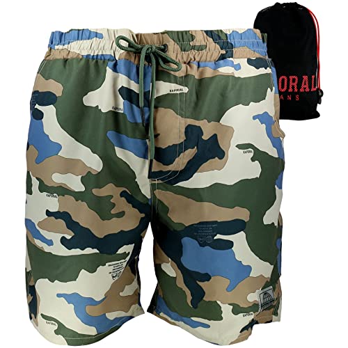 Kaporal - Maillot de Bain Homme imprimé Camouflage - Devon - M - Vert