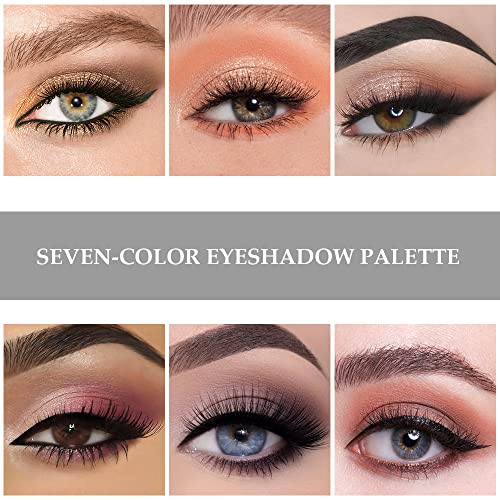 2Pcs 14 Color Colorful Eyeshadow Palette,Pink Brown Dark Korean Glitter Matte Nude Eyeshadow Palette Cool Warm Neutrals Rainbow Eyeshadow Palette,Highly Pigmented Long Lasting Waterproof Eye Shadow #TOP1
